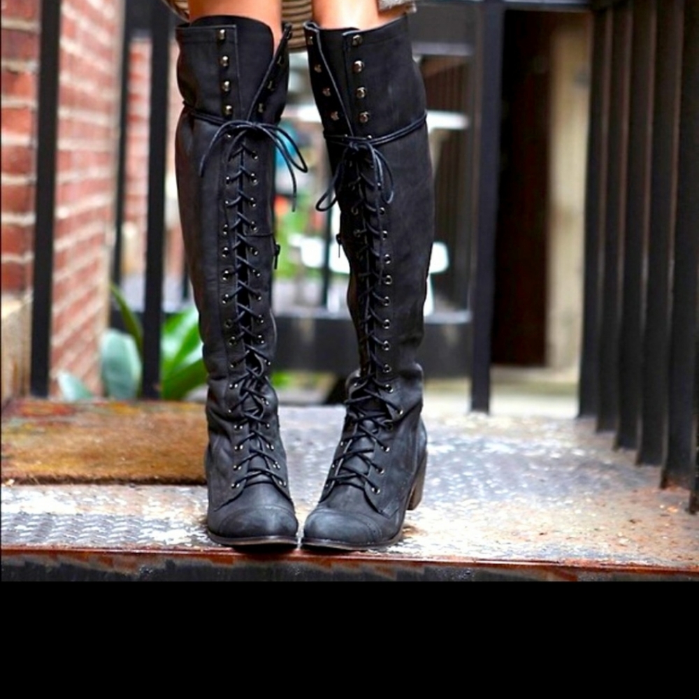 Jeffrey Campbell X Free people Joe lace up boots